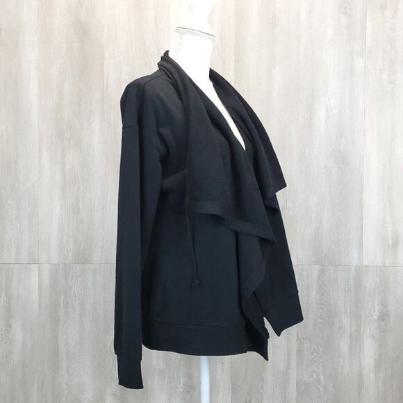 Young Fabulous & Broke Black Drape Cardigan B-0060a - Picture 5 of 10